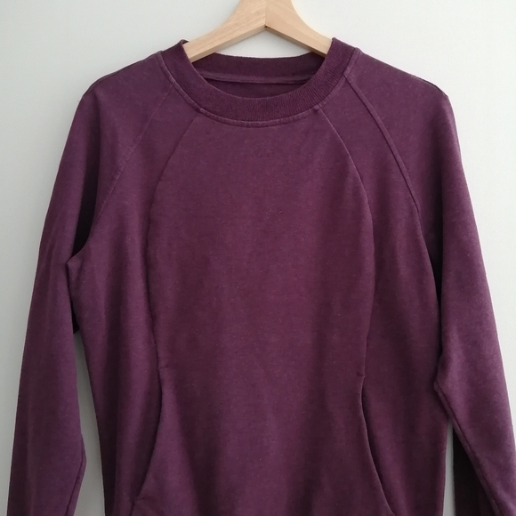 Lululemon Scuba Crewneck Sweatshirt Heathered Marvel Pink/Purple W3CB2S 6 - Picture 3 of 16